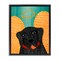 Stupell Industries Dog Angel with Yellow Wings Floating Frame, design by Stephen Huneck